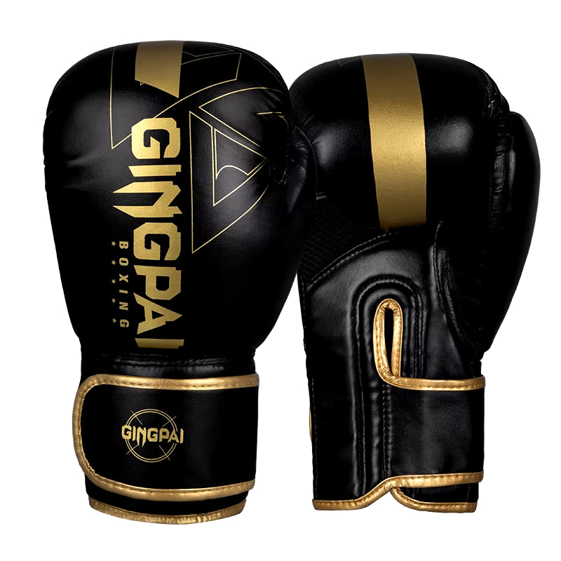 8/10/12/14Oz Boxing Gloves PU Leather Muay Thai MMA Profession Kickboxing Adults Sandbag Training Gloves Equipment