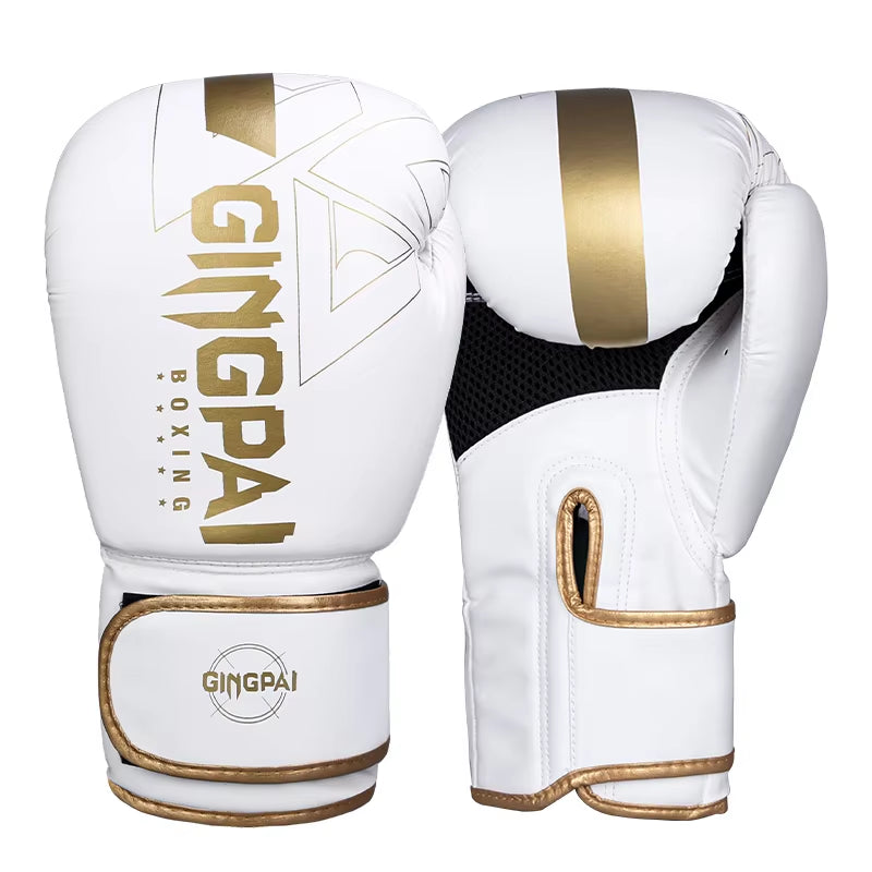 8/10/12/14Oz Boxing Gloves PU Leather Muay Thai MMA Profession Kickboxing Adults Sandbag Training Gloves Equipment