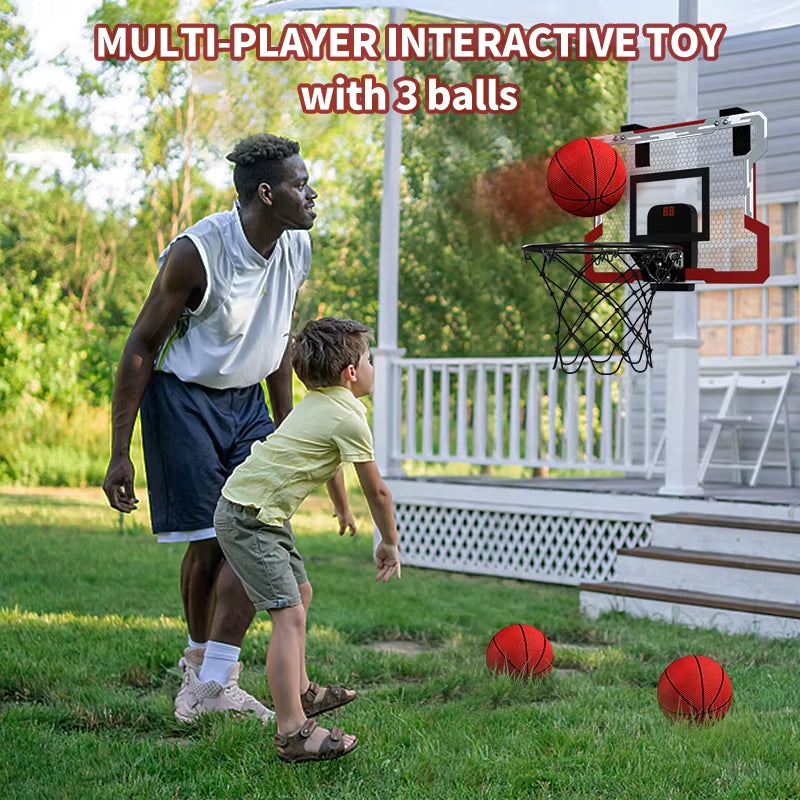 Outdoor Basketball Hoop for Kids Indoor Basketball Hoops,Mini Basketball Hoop with 3 Balls Toys for 3 4 5 6 7 8 9 10 11 12+ Year